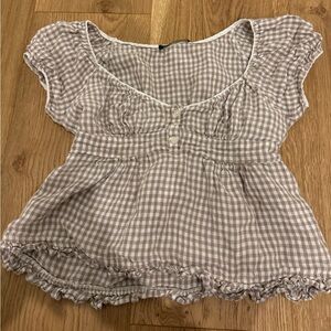 Brandy Melville Blair Checkered Top